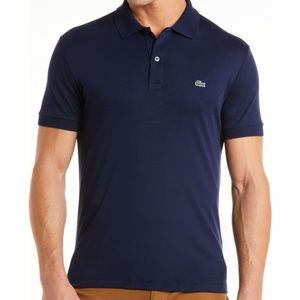 NEW Lacoste Pima Cotton Interlock Soft Touch Polo